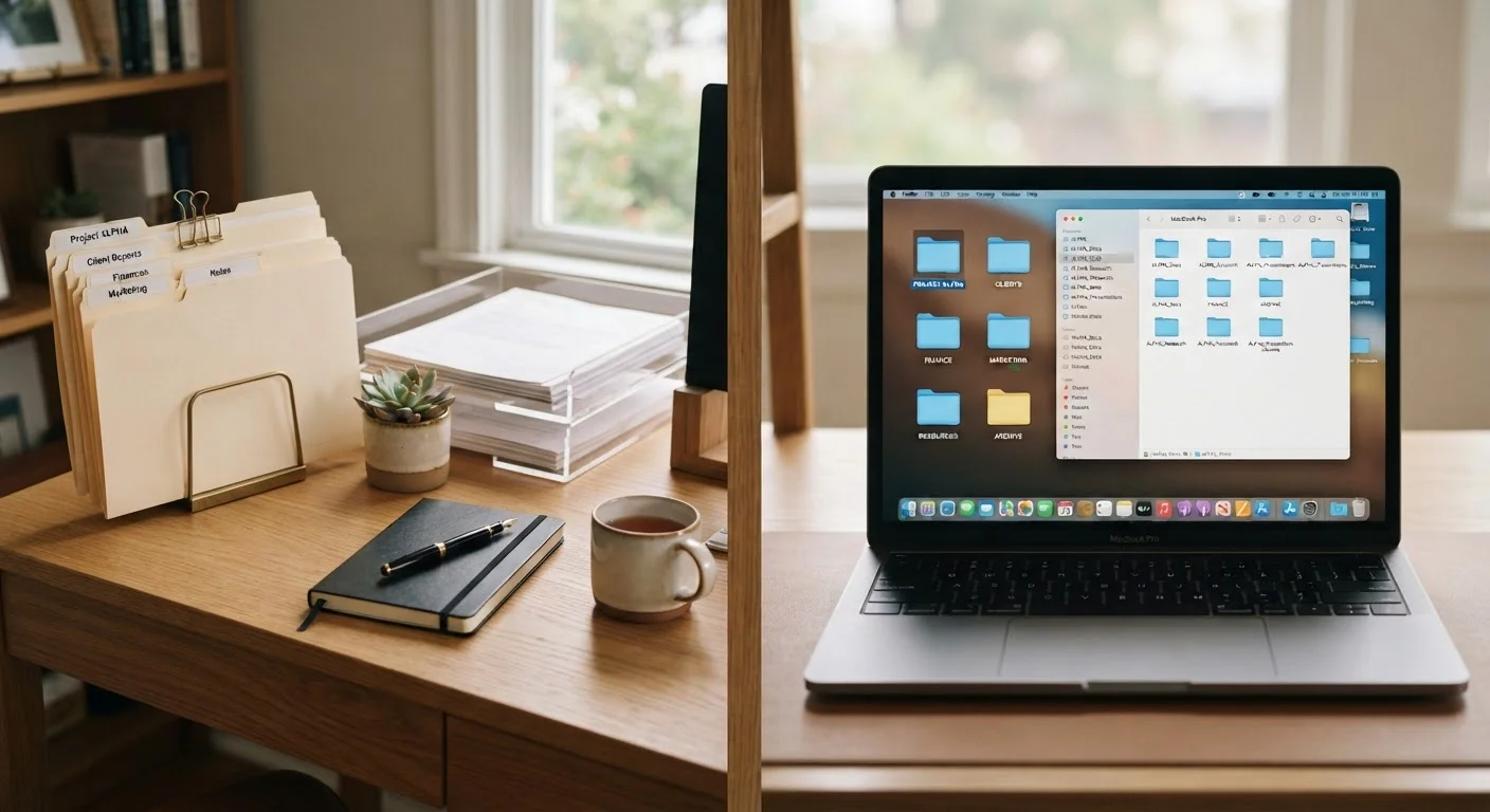 Digital Organization vs. Physical Organization: Where to Prioritize Your Energy