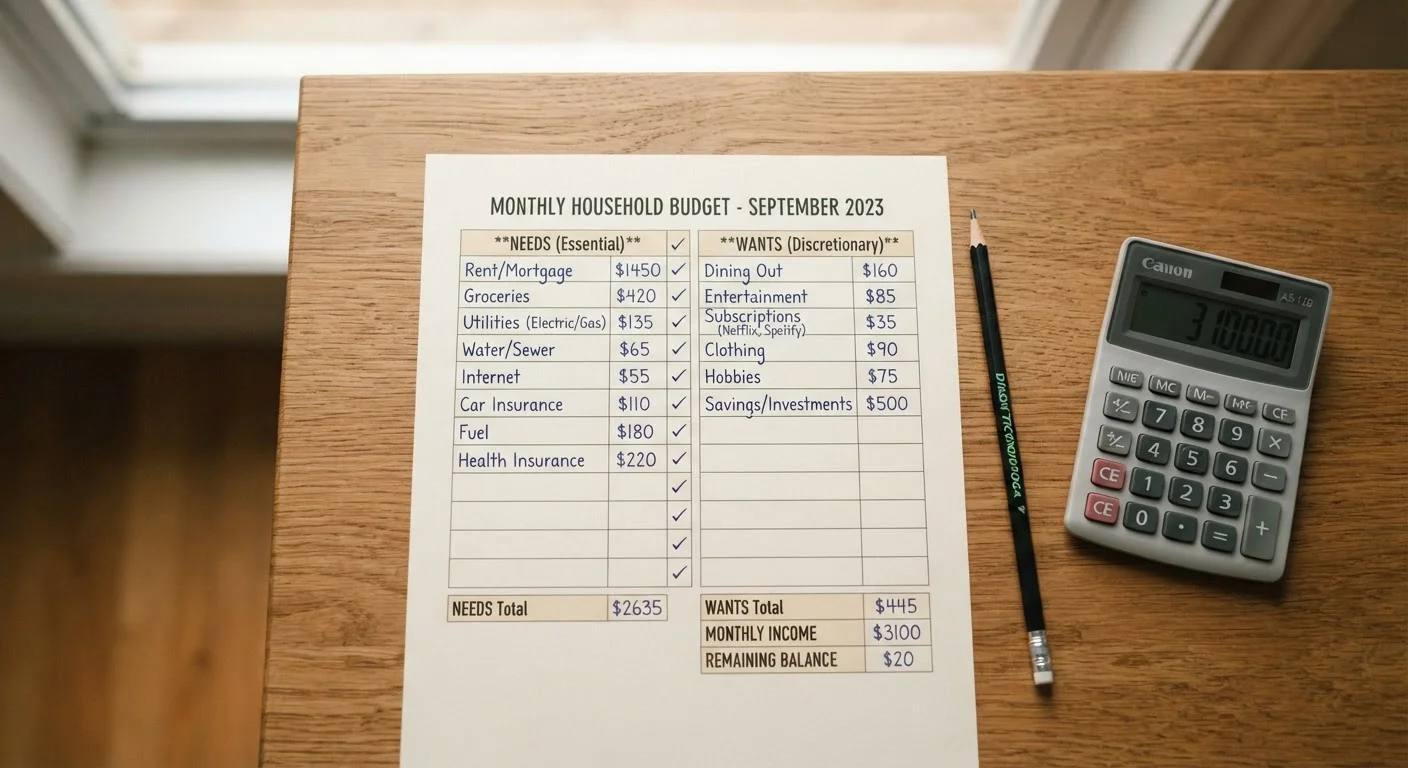 Needs vs. Wants: The Distinction That Makes or Breaks a Budget