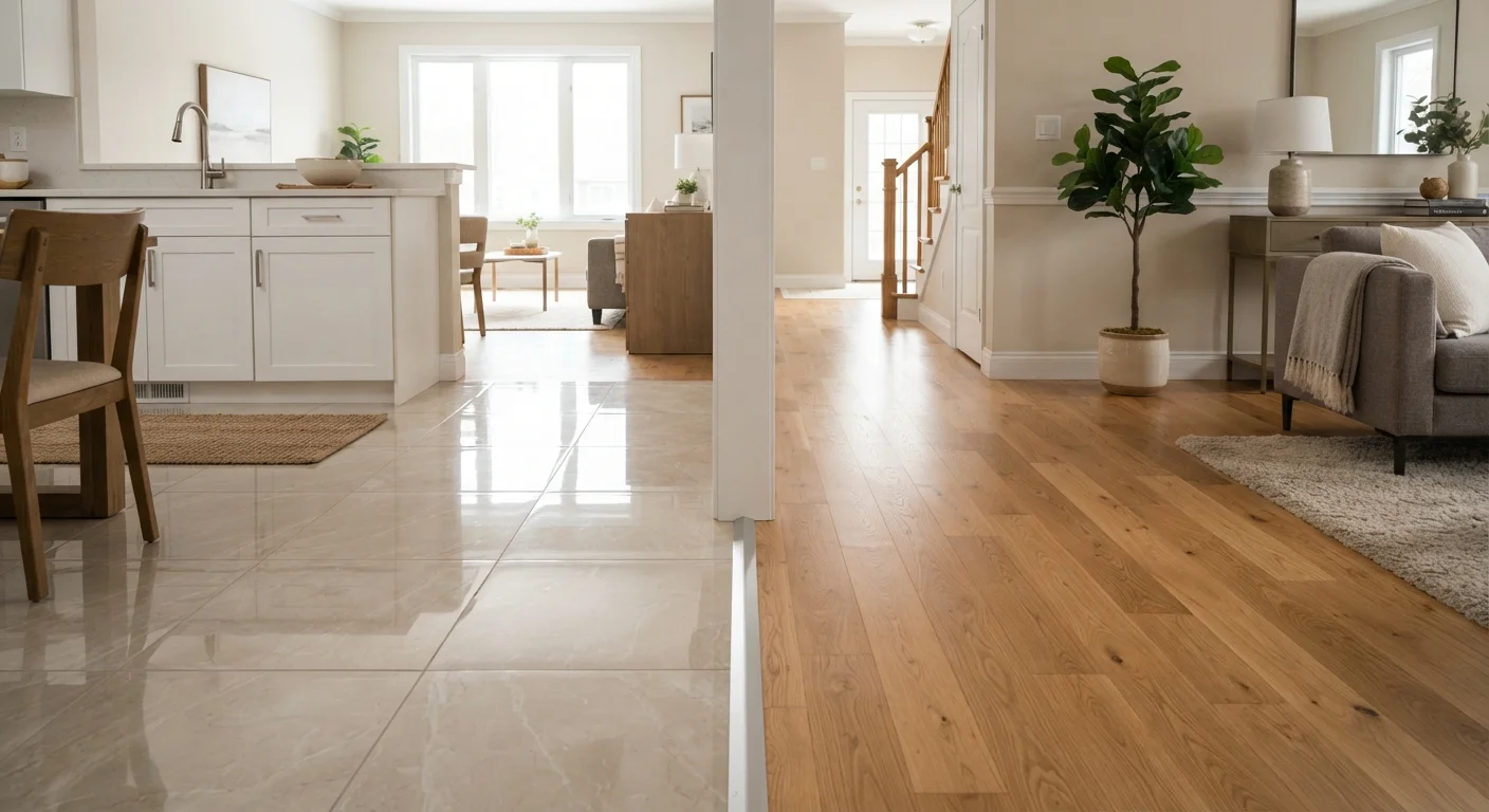 Tile Flooring vs. Hardwood Flooring: A Practical Comparison for Every Room